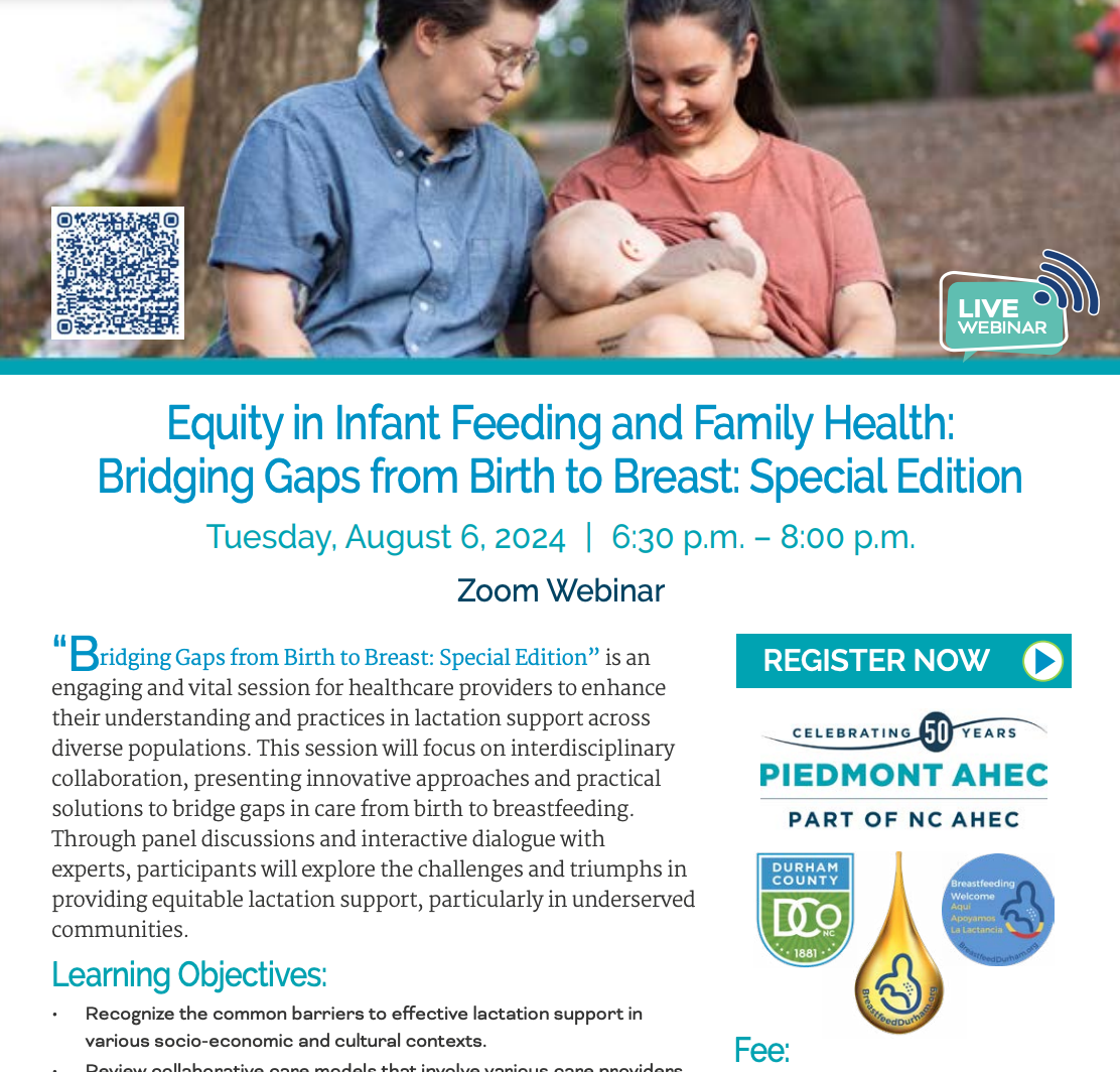 Bridging Gaps from Birth to Breast: Special Edition Training Webinar