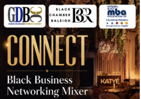 cropped black business mixer flyer