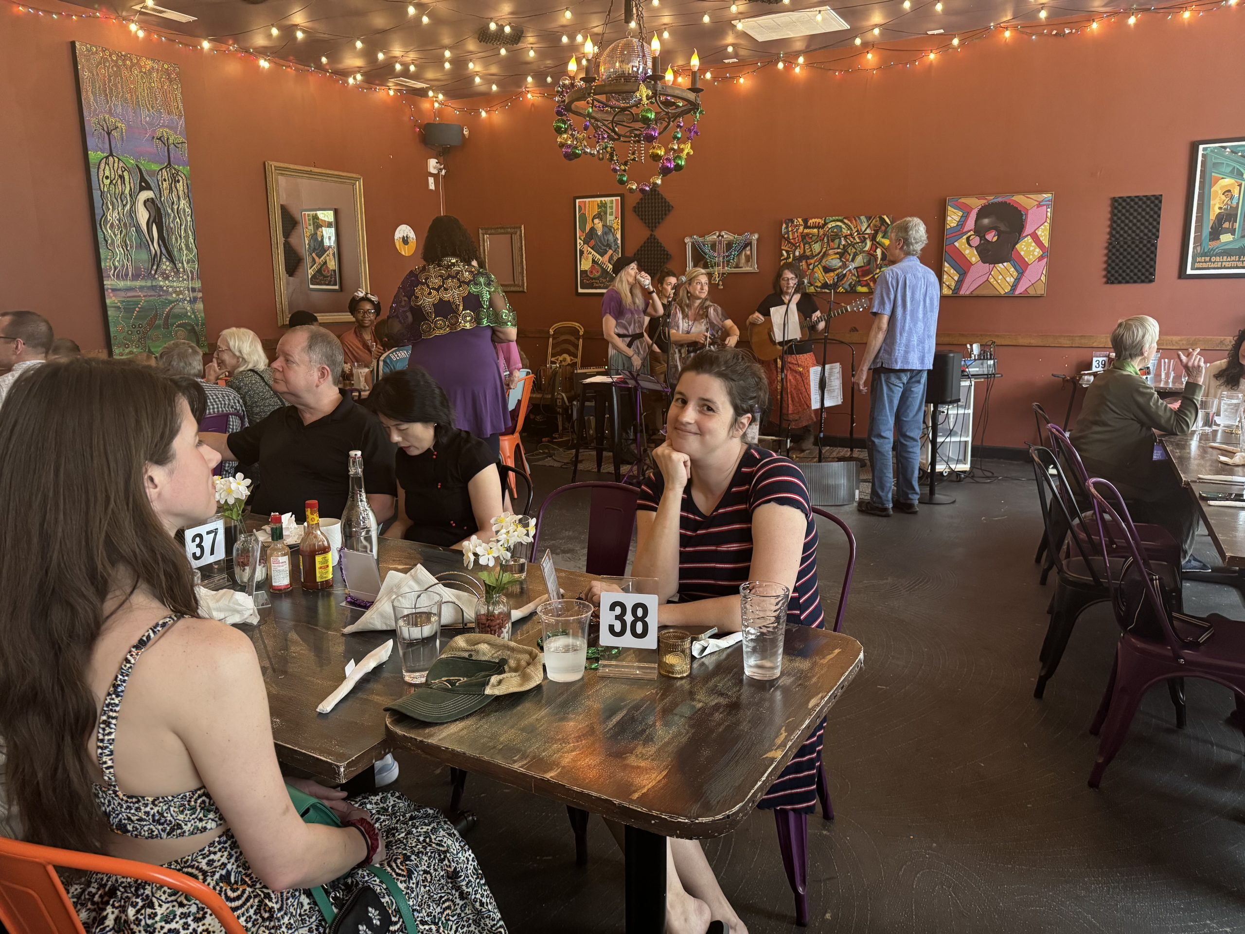 Lactation support providers dancing together at a Breastfeed Durham gathering