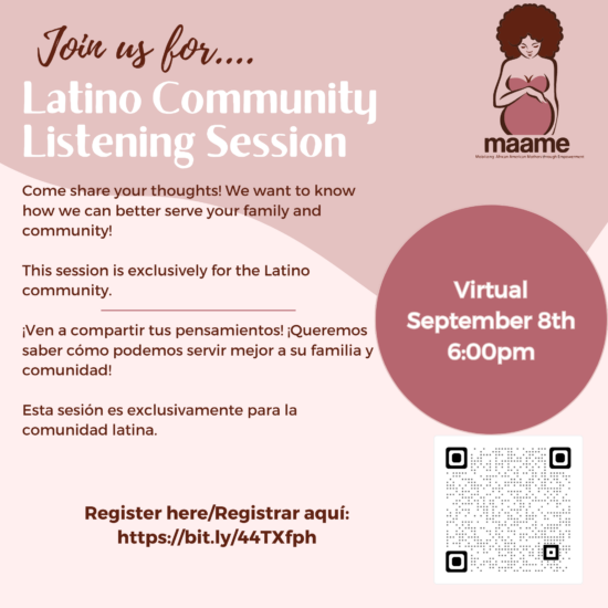 Latino Community Maternal Health Listening Session