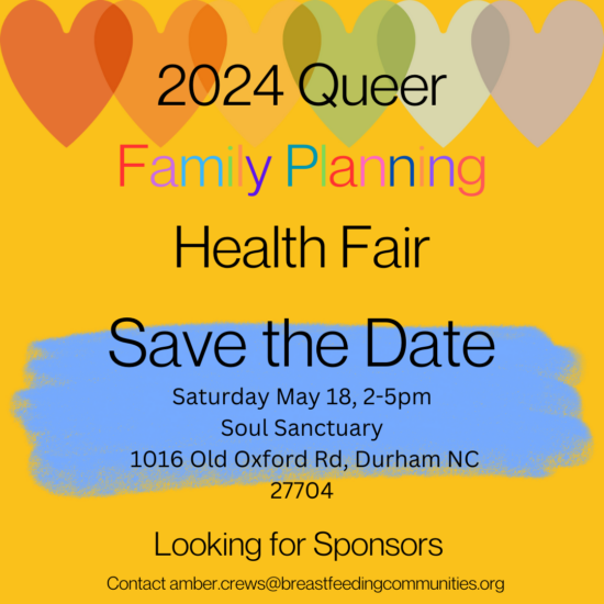Queer Family Planning Health Fair: Seeking Sponsors! 