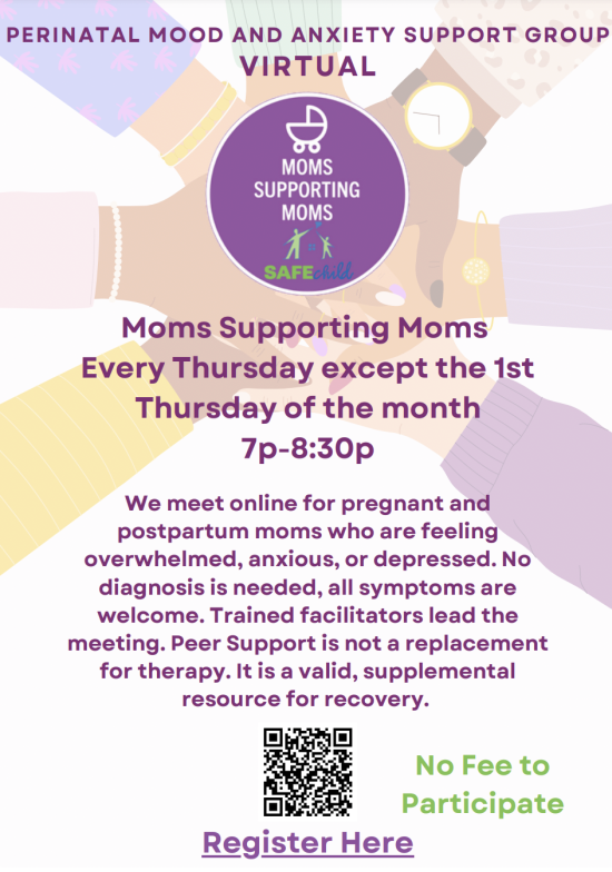 	 Moms Supporting Moms: Virtual Perinatal Mood and Anxiety Support Group