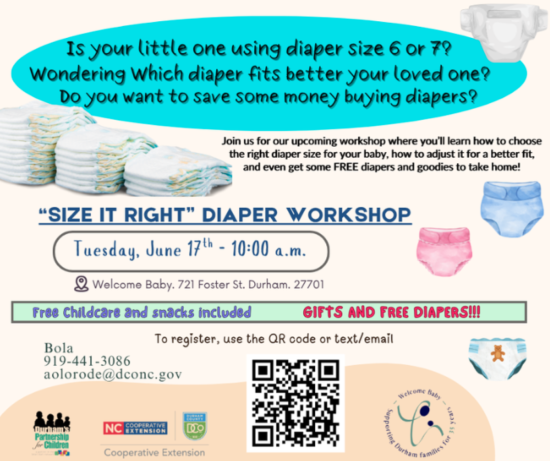 "Size it Right" Diaper Workshop