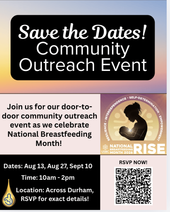 Dates included Save the Date Flyer Community Outreach Event