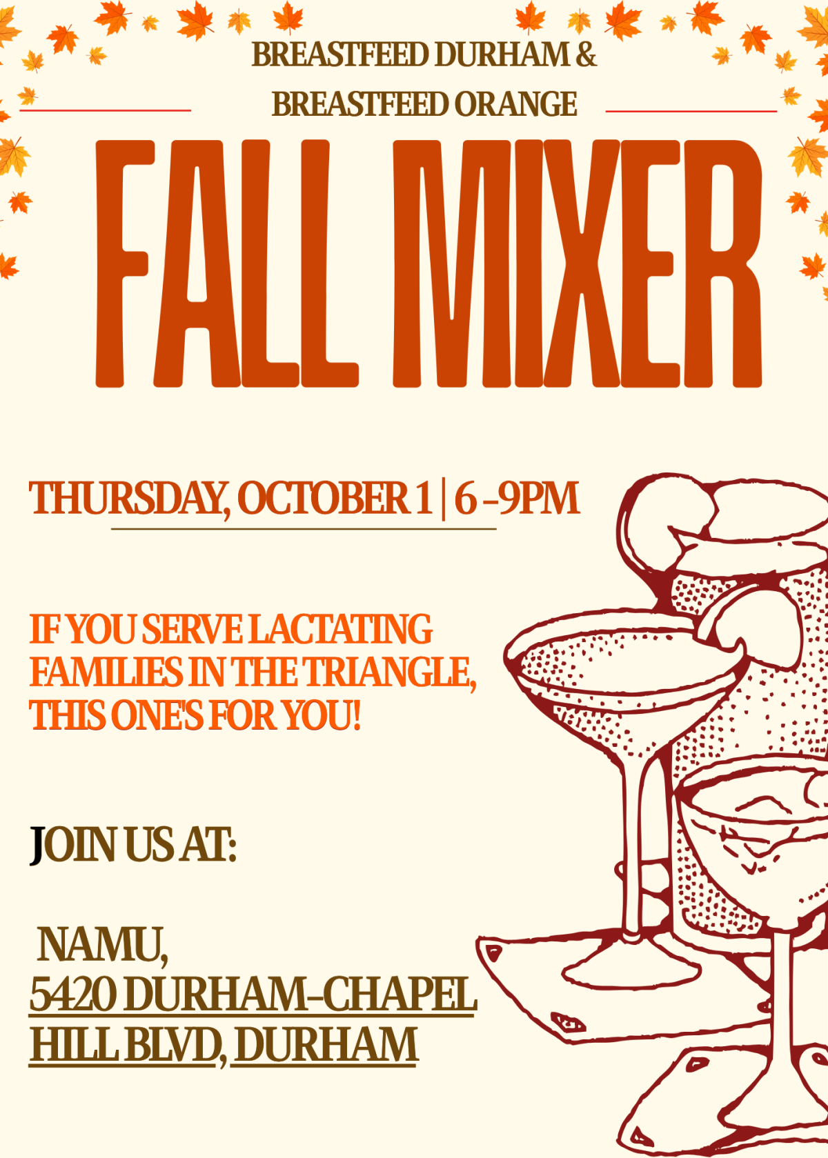 fall mixer october flyer